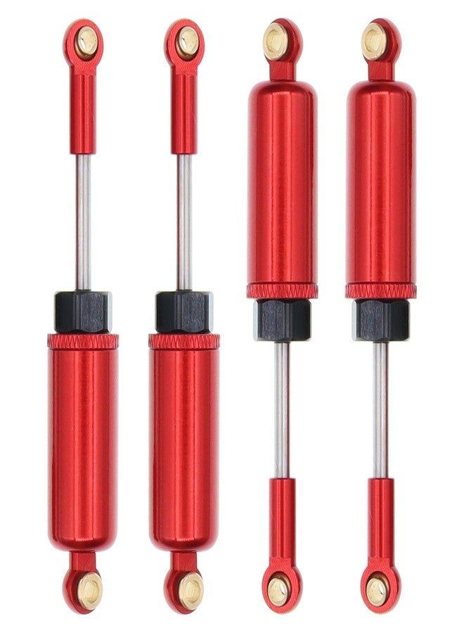 Treehobby Aluminum Upgrades Replacement Accessories Compatible with Hyper Go H14bm MJX 14209 14210 1/14 RC Upgrade Parts,Red (Front & Rear Shock Absorbers) - Image 1